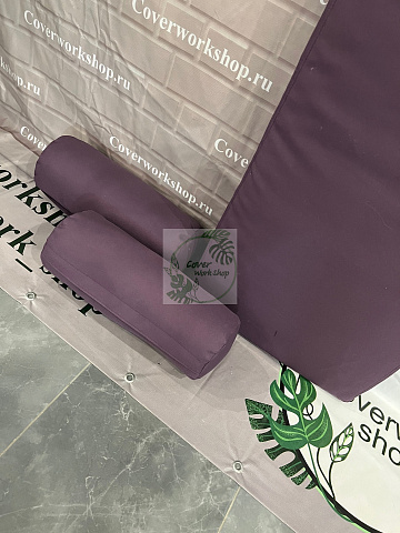 Подушка из рогожки Mura Plum